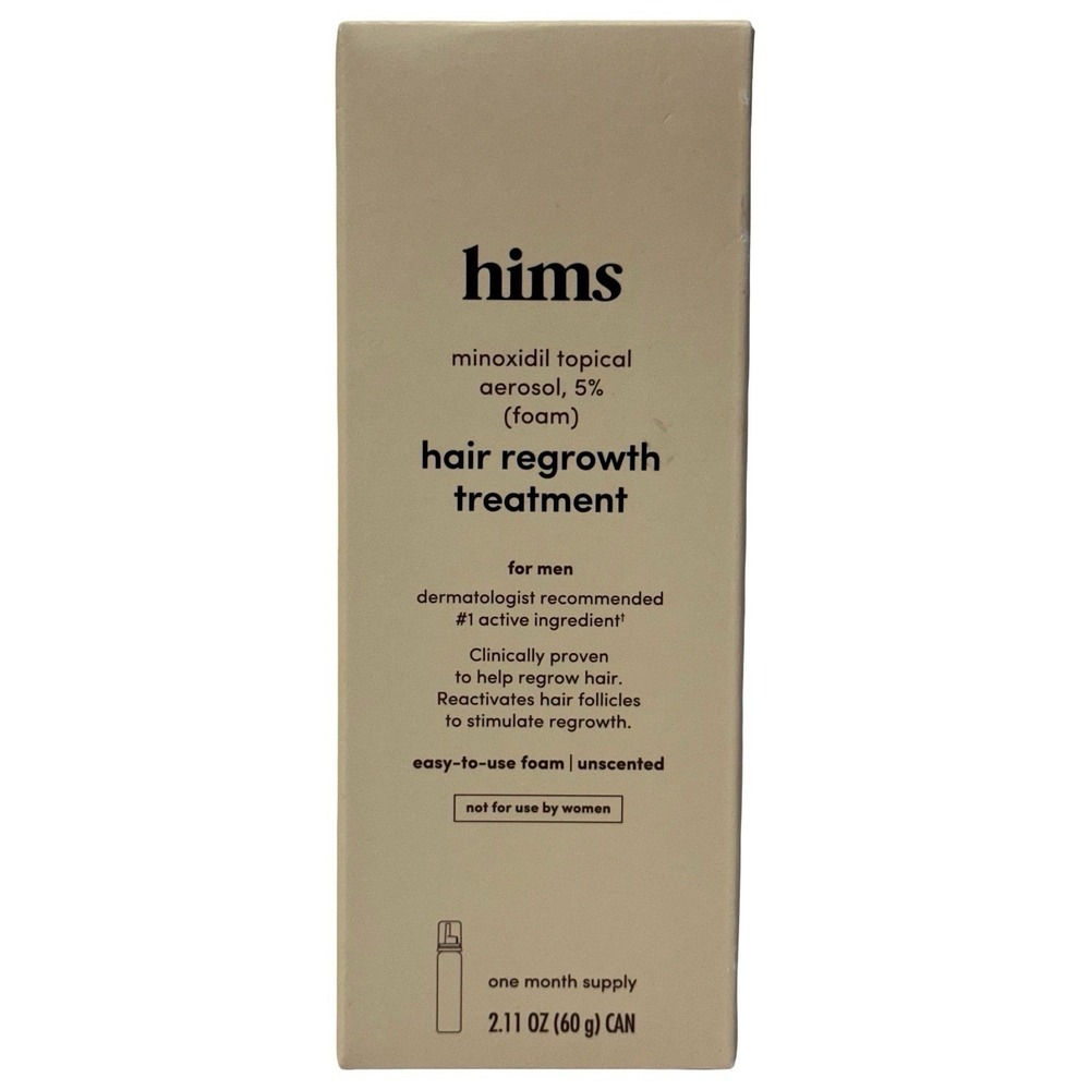 Hims Men's 5% Minox Foam Solution Hair Regrowth Treatment 04/27